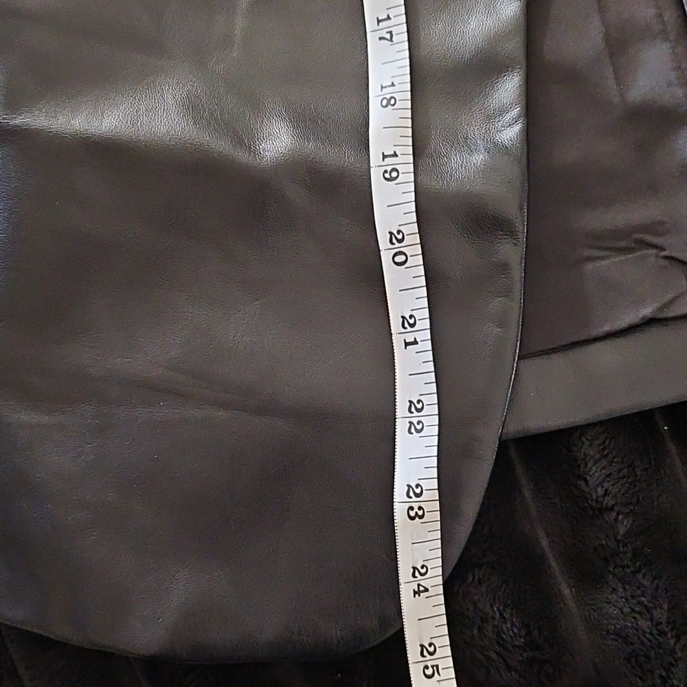 Faux Feather & Leather Black Blazer - Picture 9 of 9